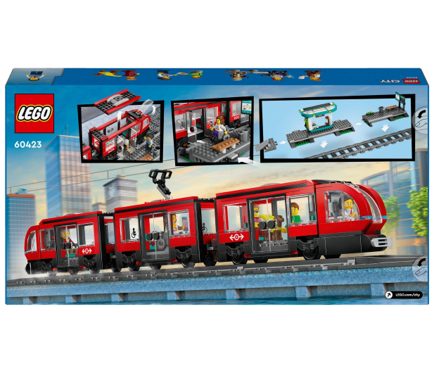 LEGO City 60423 Tramwaj miejski ze stacją - 1266140 - zdjęcie 4